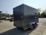 7' x 14' Charcoal Gray Enclosed Trailer 8ft Interior (2) 3500 lb Axles - Image 8