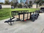 6.4x12 Straight Deck Utility Trailer with 2ft Mesh Sides (2) 3,500lb Axles - Image 19