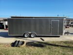 Enclosed Trailer 8.5' X 24' Tandem Axle Charcoal Grey 7' Interior Motorcycle Car Hauler - Image 6