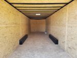 Enclosed Trailer 8.5' X 24' Tandem Axle Charcoal Grey 7' Interior Motorcycle Car Hauler - Image 21