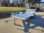6.4'x12' Aluminum Utility Trailer With Gate Aluminum Wheels 3500 lb Axle - Image 3