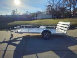 6.4'x12' Aluminum Utility Trailer With Gate Aluminum Wheels 3500 lb Axle - Image 8
