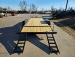 7x20 Wood Deck Car Hauler (2) 5200lb Axle w/ Brake and Ramps - Image 11