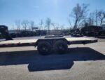 7x20 Gooseneck Equipment Trailer (2) 7K Axles Straight deck No Ramps 14K GVWR - Image 3