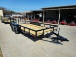 6'4" x 16 Utility Trailer Double Axle Dovetail With Gate Powder Coated (2) 3500lb Axles - Image 5