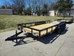 6'4" x 16 Utility Trailer Double Axle Dovetail With Gate Powder Coated (2) 3500lb Axles - Image 20