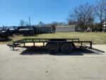 6'4" x 16 Utility Trailer Double Axle Dovetail With Gate Powder Coated (2) 3500lb Axles - Image 6
