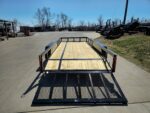 6'4" x 16 Utility Trailer Double Axle Dovetail With Gate Powder Coated (2) 3500lb Axles - Image 8