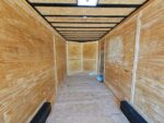 Enclosed Trailer 8.5x24 Black W/ Silver Trim Cargo & Toy Hauler 9ft Height - Image 17