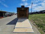 7x14 Charcoal V-Nose Enclosed Trailer (2) 3,500lb Axles Windows Elect & Blkout Pkg - Image 12