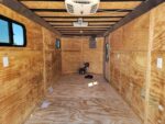 7x14 Charcoal V-Nose Enclosed Trailer (2) 3,500lb Axles Windows Elect & Blkout Pkg - Image 15