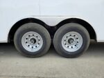 8.5x26 V-Nose White Enclosed Trailer (2) 7K Axles 50 AMP Electrical Package & Cabinets - Image 4