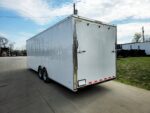 8.5x26 V-Nose White Enclosed Trailer (2) 7K Axles 50 AMP Electrical Package & Cabinets - Image 6