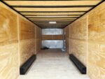 8.5x26 V-Nose White Enclosed Trailer (2) 7K Axles 50 AMP Electrical Package & Cabinets - Image 16