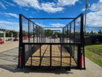 7x18 Dovetail Debris Utility Trailer w/ Side Gate 6 Foot Mesh sides (2) 3,500lb Axles 7K GVWR - Image 8
