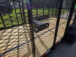 7x18 Dovetail Debris Utility Trailer w/ Side Gate 6 Foot Mesh sides (2) 3,500lb Axles 7K GVWR - Image 15