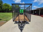 6.4x18 Debris Junk Trash Removal Leaf Trailer 6ft Mesh Sides (2) 3500lb Axles 7k GVWR - Image 2