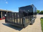 8.5x20 Enclosed Hybrid Black with Black Trim (2) 5200LB Axles - Image 4