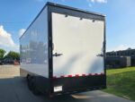 8.5x20 White V-Nose Enclosed Trailer with Blackout Pkg 9' Interior (2) 10,000LB Axles - Image 8