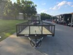 7x14 Tandem Utility Trailer (2) 5200lb Axles w/ Rear Brakes 2FT Mesh Sides Dovetail - Image 4