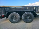 7x14 Tandem Utility Trailer (2) 5200lb Axles w/ Rear Brakes 2FT Mesh Sides Dovetail - Image 16