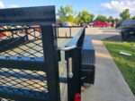 7x14 Tandem Utility Trailer (2) 5200lb Axles w/ Rear Brakes 2FT Mesh Sides Dovetail - Image 12