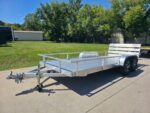 Used 6.4' x 16' All Aluminum Utility Trailer Dual Axle Straight Deck 7K GVWR - Image 2