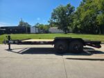 7x16 Equipment Trailer Dovetail Mini King Kong Ramps (2) 7,000LB Axles - Image 2