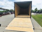 8.5x24 V Nose Neon Green Enclosed Trailer (2) 5200 LB Axles With Brakes 7 Ft Interior Height With Black Out Package - Image 11