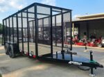 6.4' x 14'  Leaf Cage Debris Loader Utility Trailer (2) 3500 Axles
