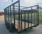 6.4' x 14'  Leaf Cage Debris Loader Utility Trailer (2) 3500 Axles - Image 5