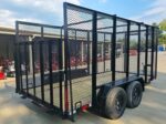 6.4' x 14'  Leaf Cage Debris Loader Utility Trailer (2) 3500 Axles - Image 7