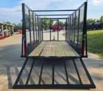 6.4' x 14'  Leaf Cage Debris Loader Utility Trailer (2) 3500 Axles - Image 9