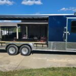 7x24 Indigo Blue Hybrid Enclosed and Utility Trailer (2) 5200LB Axles 10K GVWR