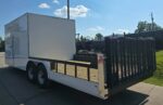 8.5x24 White Enclosed Hybrid with Side Ladder Racks (2) 7,000lb Axles 14K GVWR - Image 6