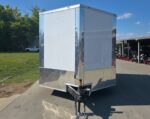 8.5x24 White Enclosed Hybrid with Side Ladder Racks (2) 7,000lb Axles 14K GVWR - Image 3