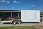 8.5x24 White Enclosed Hybrid with Side Ladder Racks (2) 7,000lb Axles 14K GVWR - Image 5