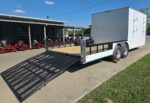 8.5x24 White Enclosed Hybrid with Side Ladder Racks (2) 7,000lb Axles 14K GVWR - Image 10