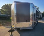 8.5x20 Charcoal Enclosed Hybrid Trailer with Gullwing (2) 3,500lb Axles - Image 2