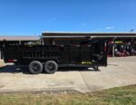 7x16 Gooseneck Telescopic Dump Trailer with 3ft Sides (2) 7K Axles 14K GVWR - Image 4