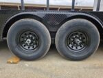 8.5x24 White Hybrid Trailer w/ Roof Covered Rear Deck 9' Interior (2) 7,000lb Axles - Image 34