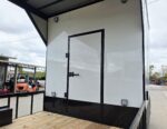 8.5x24 White Hybrid Trailer w/ Roof Covered Rear Deck 9' Interior (2) 7,000lb Axles - Image 16