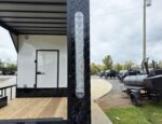 8.5x24 White Hybrid Trailer w/ Roof Covered Rear Deck 9' Interior (2) 7,000lb Axles - Image 32