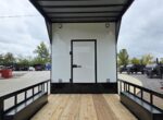 8.5x24 White Hybrid Trailer w/ Roof Covered Rear Deck 9' Interior (2) 7,000lb Axles - Image 13