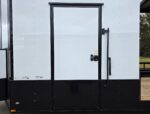 8.5x24 White Hybrid Trailer w/ Roof Covered Rear Deck 9' Interior (2) 7,000lb Axles - Image 18