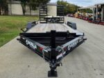 7x16 I-Beam Equipment Skid Steer Trailer (2) 5200lb Axles with Stand-Up Ramps 10K GVWR - Image 3