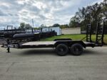 7x16 I-Beam Equipment Skid Steer Trailer (2) 5200lb Axles with Stand-Up Ramps 10K GVWR - Image 2