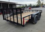 7x14 Dovetail Utility Trailer Powder Coated With Gate (2) 3500lb Axles 7K GVWR - Image 7