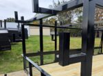 7x12 Straight Deck Utility Trailer 4ft Ladder Racks with 1.5 FT Mesh (2) 3500lb Axle - Image 12