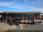 6.4x16 Utility Trailer Straight Deck 4ft Mesh Sides with Basket (2) 3,500lb Axles - Image 5